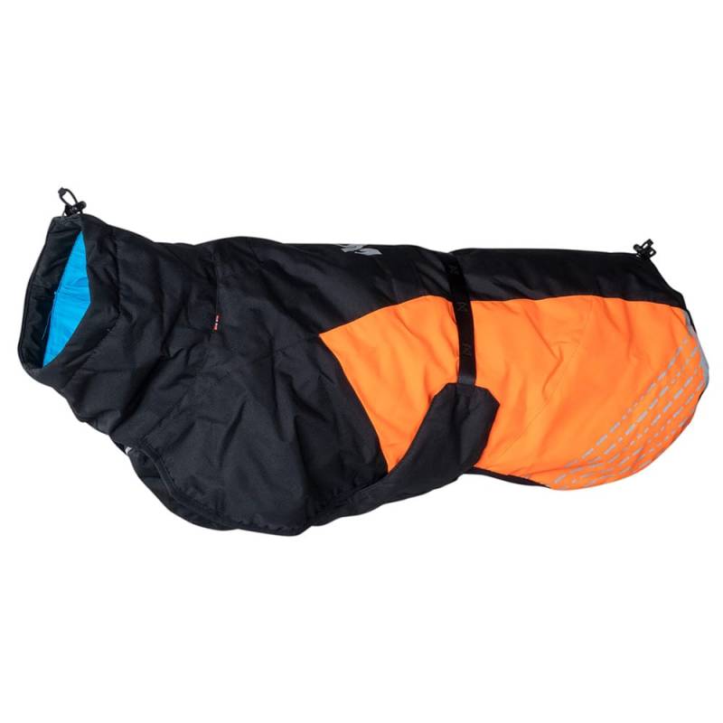 Non-stop dogwear® Hundemantel Glacier Jacket 2.0 black/orange, Gr. 24, Rückenlänge: ca. 22 - 26 cm von Non-stop dogwear®