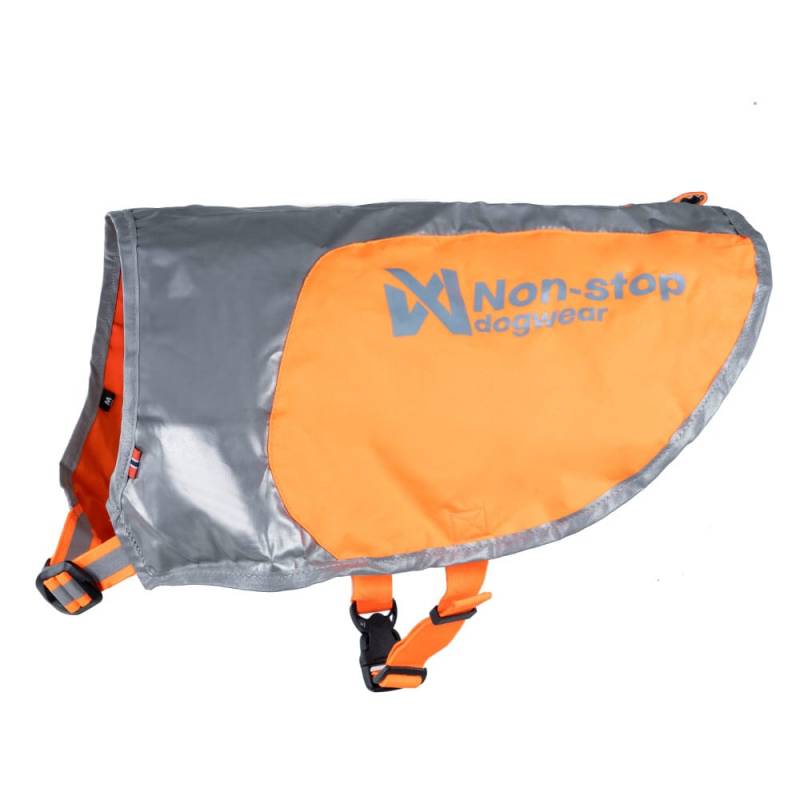 Non-stop dogwear® Hundeweste Reflection blanket orange/silver, Gr. 2XL, Rückenlänge: ca. 70 - 85 cm von Non-stop dogwear®