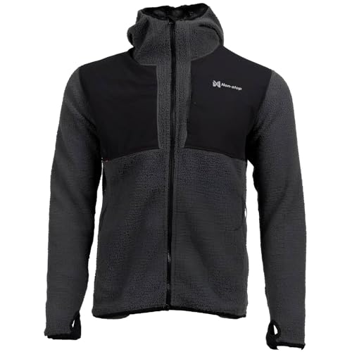 Non-Stop Dogwear FZ Herren Hoodie, Schwarz/Grau, L von Non-stop dogwear