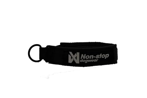 Non-Stop Dogwear Solides Halsband, Arbeitshund, Schwarz (40) von Non-stop dogwear