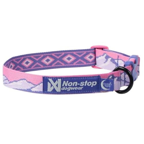 Non-Stop Dogwear Trail Quest Halsband Rachel Pohl Edition, Lila/Pink - L von Non-stop dogwear