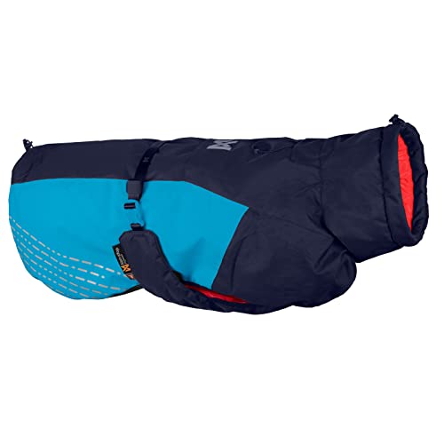 Non-stop dogwear Glacier Jacket 2.0 |322| Leichte und Funktionelle, warme Jacke, Farbe:Blau/Orange, Größe:80 von Non-stop dogwear