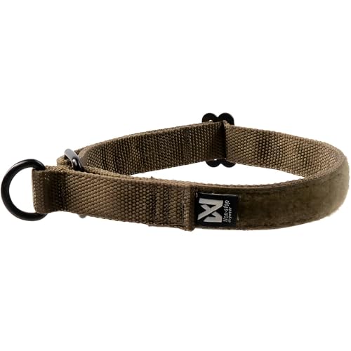 Non-Stop Dogwear Solides verstellbares Halsband WD, Olivgrün von Non-stop dogwear