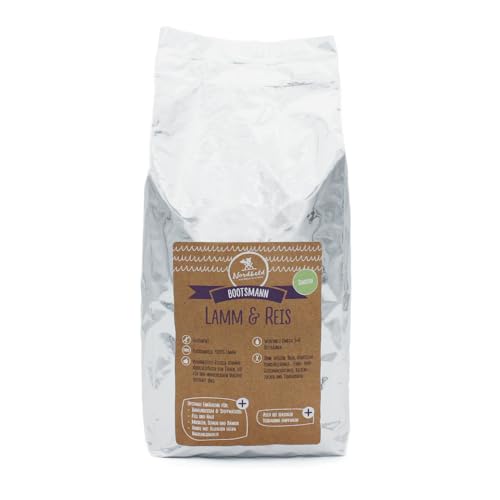 Nordheld Bootsmann Lamm & Reis | Glutenfreies Hundefutter mit Lamm als einziger tierischer Eiweißquelle | Super Premium Trockenfutter für ausgewachsene Hunde (1 kg) von Nordheld