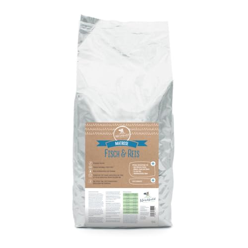 Nordheld Matrose Fisch & Reis | Glutenfreies Hundefutter mit Fisch als einzige tierischer Eiweißquelle | Super Premium Trockenfutter für ausgewachsene Hunde (1 kg) von Nordheld