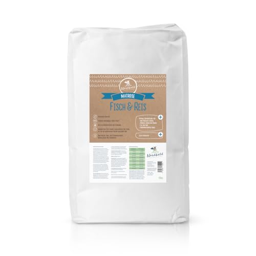 Nordheld Matrose Fisch & Reis | Glutenfreies Hundefutter mit Fisch als einzige tierischer Eiweißquelle | Super Premium Trockenfutter für ausgewachsene Hunde (10 kg) von Nordheld