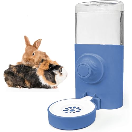 Norhogo Wasserspender Kaninchen, 600ml Hängetränke Kaninchen Automatische Tränke Hängewasserspender Kaninchen Wasserspender für Katzen Hamster Kaninchen Blau von Norhogo