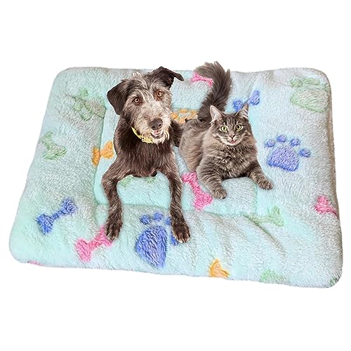 Gemütliche Katze Beruhigende Decke - Warme Kätzchen Decken für Indoor-Kätzchen,Hundekissen für Hunde Welpen Katze, Welpendecken für Indoor-Katzen und Hunde, Kätzchenbett für Nervosität und Stress von Novent