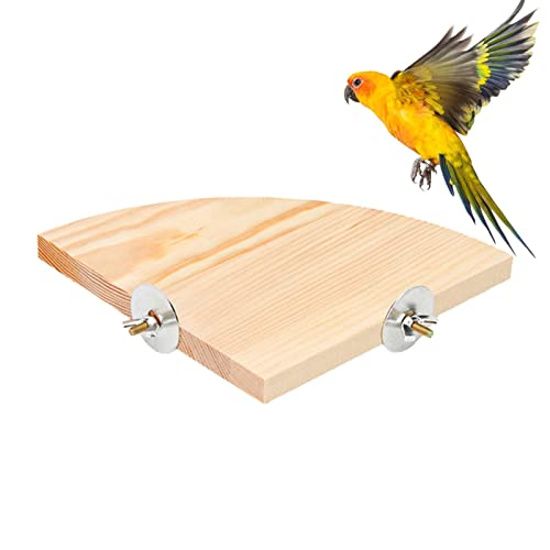 Vogel Barsch Stativ Plattform Spielzeug | Barsch Vogel Holz Springboard Stand Plattform,Trainingskäfigzubehör Stativ Barsch für Igel Budgie Hahn Parakiten Novent von Novent