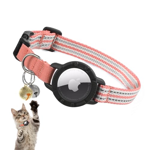 Airtag Katzenhalsband, Reflektierend Katzenhalsbänder mit Apple Air Tag Halter, Leichtes Elastisches Sicherheits Katzen Halsband, Tracker Halsband für Katzen, Kätzchen und Welpen Airtag Katzenhalsband, Reflektierend Katzenhalsbänder mit Apple Air Tag Halter, Leichtes Elastisches Sicherheits Katzen Halsband, Tracker Halsband für Katzen, Kätzchen und Welpen von NozlaID