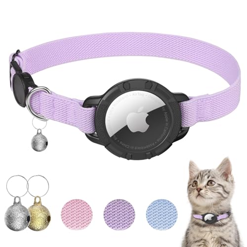 NozlaID AirTag Katzenhalsband, Dehnbares Halsband Katze mit Glocke, Katzen Tracker Halsband mit Apple Airtag Hülle, Langlebig und Passend für Kätzchen, Katzen und Welpen NozlaID AirTag Katzenhalsband, Dehnbares Halsband Katze mit Glocke, Katzen Tracker Halsband mit Apple Airtag Hülle, Langlebig und Passend für Kätzchen, Katzen und Welpen von NozlaID
