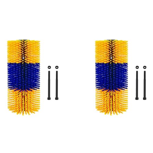 Nozldots 2X Kratzbürsten für Nutztiere, 17,5 X 7,5, Weiche Kratzbürste für Pferde und Kühe, Vollmassagebürste, Lindert Juckreiz auf Dem Rücken von Nozldots