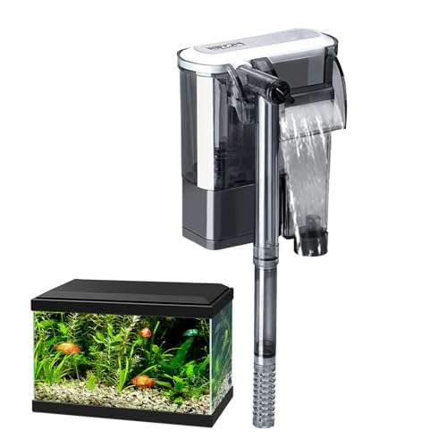 Nubamzy Filter für Aquarien, Filterpumpe mit einstellbarer Filterpumpe für kleine Aquarien, verstellbar, leise und effizient für Aquarien und Aquarien von Nubamzy