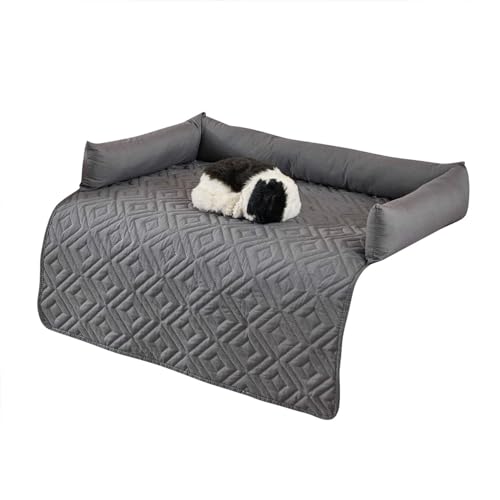 Nubamzy Hundesofa-Schutz – wasserdichte Hunde-/Katzenbett-Matte, rutschfeste Haustier-Couch-Bezüge, verdickter Haustier-Couch-Schutz, Sofa, Haustierbett-Matte mit Kissen für Möbel, Sofa, Bett von Nubamzy