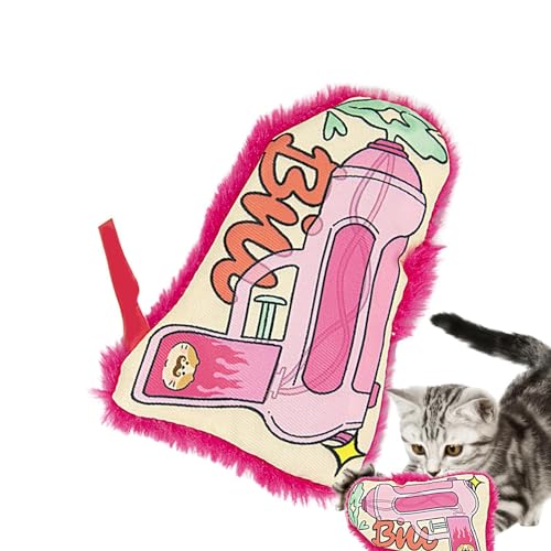 Nubamzy Katzenminze-Spielzeug für Katzen, interaktives Katzenspielzeug, sicheres Katzenminze-Spielzeug, niedliches Cartoon-Design, ansprechendes Katzenspielzeug für drinnen und große Katzen von Nubamzy