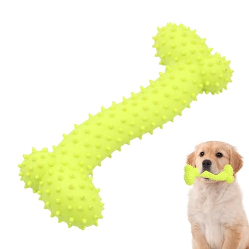 Nubamzy Quietschendes Knochenspielzeug für Hunde – Spielzeug Knochen Kauspielzeug – Gummi-Hundeknochen für harte Kauer, große und mittelgroße Hunde, fördert die Zahngesundheit von Nubamzy