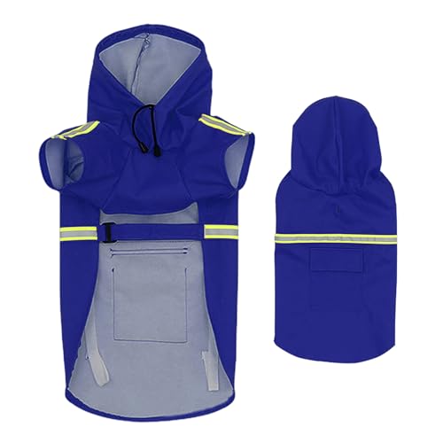 Nudorpn wasserdichte Hundejacke, Hunderegenmantel | Leicht tragbare Haustier-Regenjacke,Verstellbarer Haustier-Mantelponcho mit Kapuze und reflektierendem Streifen, gut sichtbare, atmungsaktive Nudorpn wasserdichte Hundejacke, Hunderegenmantel | Leicht tragbare Haustier-Regenjacke,Verstellbarer Haustier-Mantelponcho mit Kapuze und reflektierendem Streifen, gut sichtbare, atmungsaktive von Nudorpn