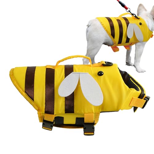 Schwimmweste Hund, Atmungsaktive wasserdichte Schwimmweste Für Hunde, Rettungsweste Hund Haustierweste Zum Schwimmen, Modischer Badeanzug Für Kleine Und Große Hunde Schwimmweste Hund, Atmungsaktive wasserdichte Schwimmweste Für Hunde, Rettungsweste Hund Haustierweste Zum Schwimmen, Modischer Badeanzug Für Kleine Und Große Hunde von Nudorpn