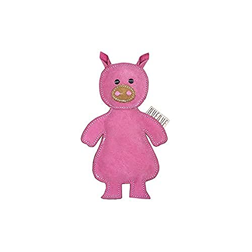 NUFNUF - Scooby suede leather toy piggy with squeeker von NUFNUF