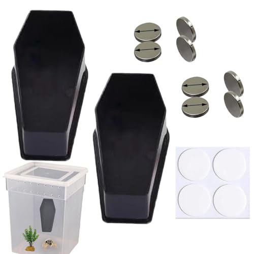 Jumping Spider Cage, 2X Spider Terrarium Kit, Praying Mantis Habitat, Jumping Spider Coffin, Arboreal Tarantula Enclosure, Frog Enclosure, Ideal for Jumping Spiders, Reptiles and Exotic Pet Owners von Nuhjytgf