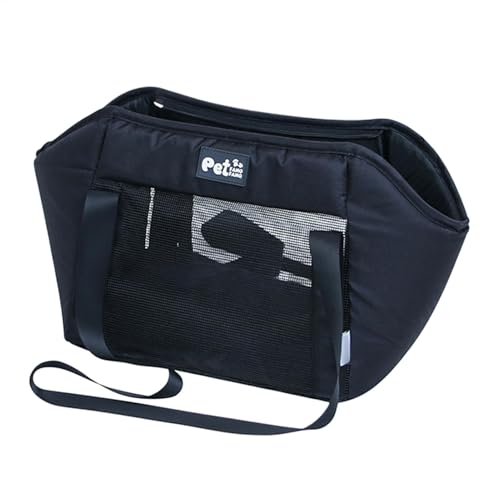 Katzen-Schultertasche, tragbare Hundetasche, Haustier-Tragetasche mit abnehmbarem Gurt, abnehmbarem Schultergurt, tragbares und leichtes Design, 50 cm für Reisen, Spaziergänge von Nuhjytgf