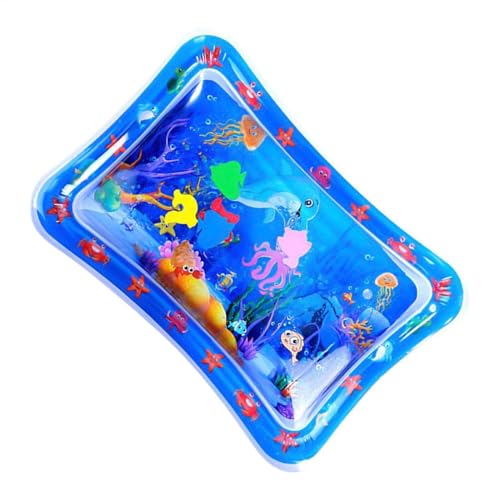 Nuhjytgf Cat Water Matte, Katzenkühlmatte Mit Meeresdesign, Interaktives Haustierwasserspielzeug, Sicheres Material, Mühelosen Gebrauch, 22x20x1cm Für Kätzchen, Kleine Hunde, Spielzeit Oder Kühlung von Nuhjytgf