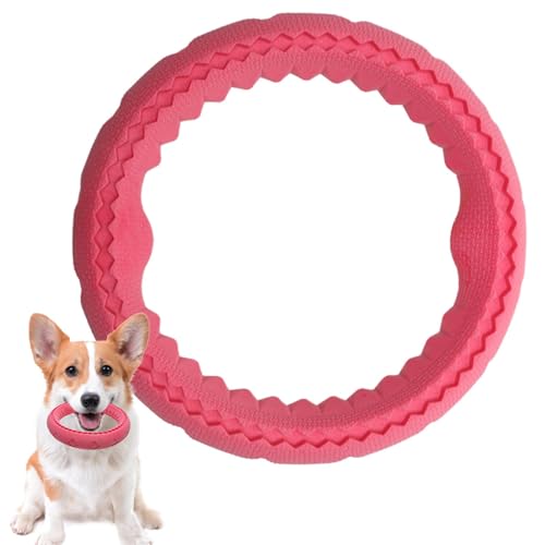 Nuhjytgf Interactive Dog Chew Ring, Soft Rubber Chew Toy for Teething and Biting, Adorable Dog Chew Ring, Training Toy Dog Chew Ring, Teeth Chewing Toy for Pet Medium and Large Dogs von Nuhjytgf