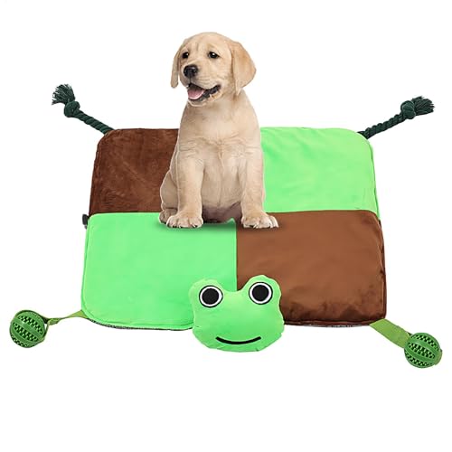 Nuhjytgf Schnüffelmatte für Hunde, Hasenförmige Schnüffelmatte, Hasenform, Futterspielzeug, stabiles Material, mühelos zu reinigen, 47 cm, für Zuhause, Hof, Reisen, Mahlzeitspaß von Nuhjytgf