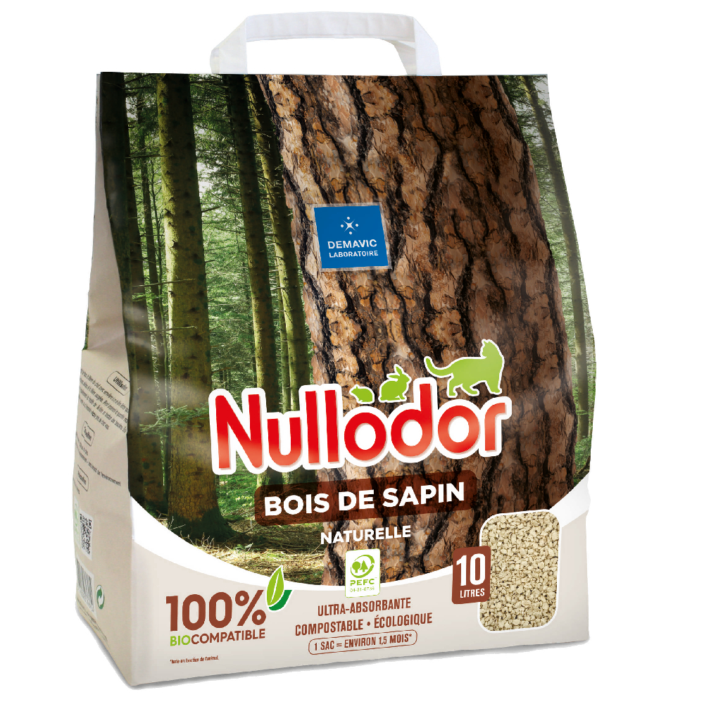 10 l / 18 l Nullodor Katzenstreu zum Sonderpreis! - 10 l Bois De Sapin von Nullodor