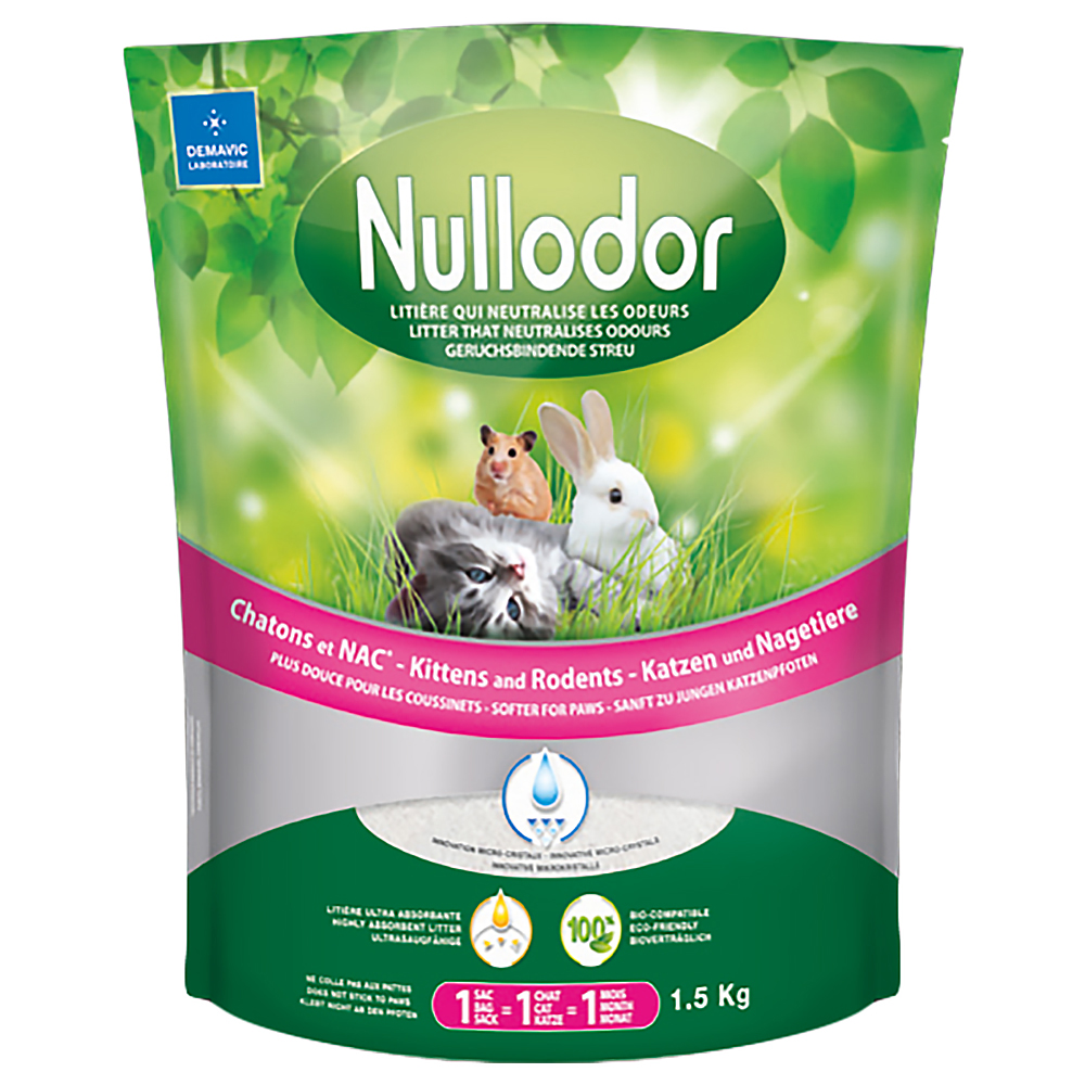 Nullodor Silikatstreu für Katzen und Kleintiere - Sparpaket: 2 x 1,5 kg von Nullodor