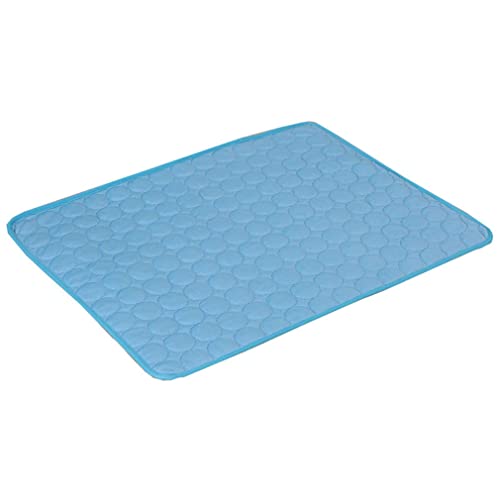 Nunubee Pet Cooling Pads halten im Sommer kühl Atmungsaktive Trainingspads geeignet für drinnen draußen oder im Auto 2XL:150 * 100(600g) blau von Nunubee