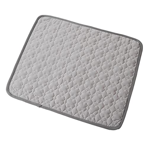 Nunubee Pet Cooling Pads halten im Sommer kühl Atmungsaktive Trainingspads geeignet für drinnen draußen oder im Auto L:70 * 55cm(200g) grau von Nunubee