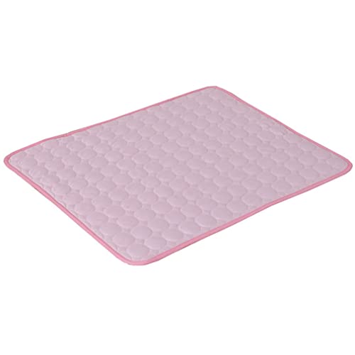 Nunubee Pet Cooling Pads halten im Sommer kühl Atmungsaktive Trainingspads geeignet für drinnen draußen oder im Auto XS:40 * 30cm(60g) rosa von Nunubee