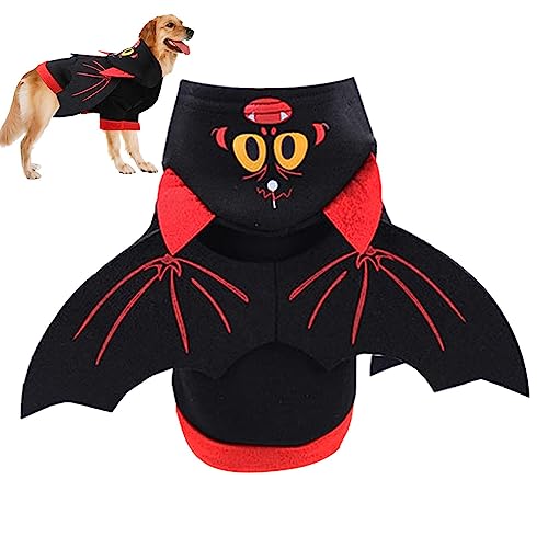 Fledermausflügel-Kostüm für Hunde, Halloween-Kostüm, Fledermausflügel, Kleidung, weiche Fledermausflügel, Halloween-Outfits für Cosplay, Halloween, Haustier-Fledermaus-Kostüm für Katzen und Hunde von Nupaque