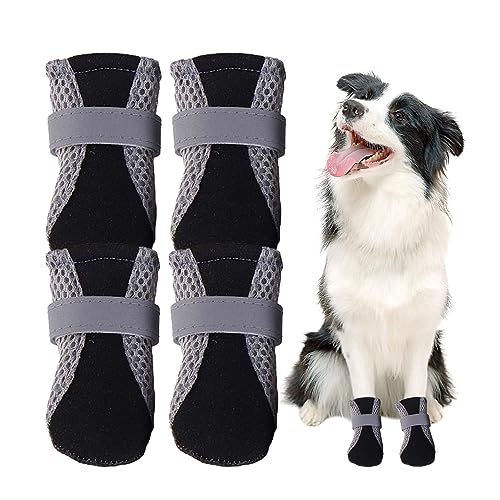 Hunde-Laufschuhe, Hunde-Wanderschuhe, Pfotenschutz, atmungsaktiv, verstellbar, rutschfest, für Outdoor, Laufen, Spazierengehen, Wandern Nupaque von Nupaque