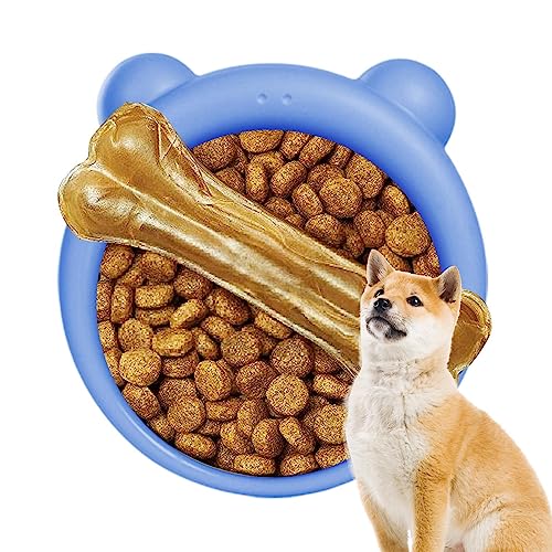 Hundenapf Slow Feeder - Slow Eating Dog Bowl - Roung Shape Slow Feeder Dog Bowl Lick Pad, Kiste Training Bowl für Butter, Leckereien Joghurt, Bolognese Nupaque von Nupaque