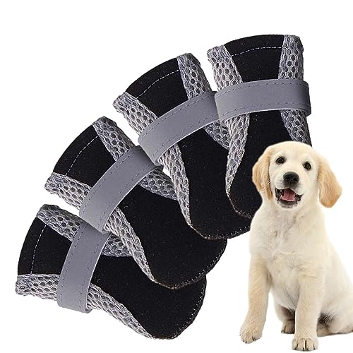 Kleine Hundeschuhe | Hunde-Wanderschuhe Pfotenschutz – atmungsaktive Hundeschuhe verstellbar, rutschfest, für Outdoor, Laufen, Spazierengehen, Wandern Nupaque von Nupaque