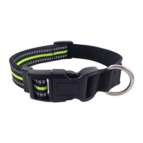 Reflektierendes Halsband für Haustiere, kleines Hundehalsband, Nylon-Schnalle, Kätzchen-Halsband für große Hundehalsbänder, atmungsaktiv, verstellbar Nupaque von Nupaque