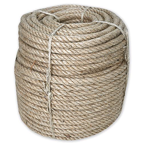 Nurtextil24 Sisalseil für Kratzbaum 14mm (10 Meter) Juteseil Natur Seil Mehrzweckseil Jute Sisal Schnur Kratzbaumseil von Nurtextil24