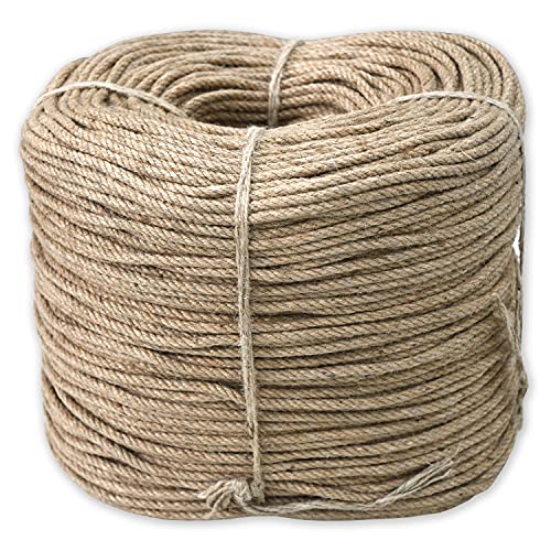 Nurtextil24 Sisalseil für Kratzbaum 6mm (100 Meter) Juteseil Natur Seil Mehrzweckseil Jute Sisal Schnur Kratzbaumseil von Nurtextil24