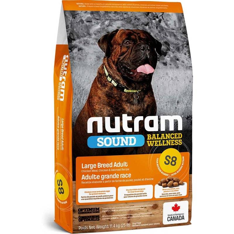 Nutram S8 Large Breed Adult Dog - 11,4 kg (5,70 € pro 1 kg) von Nutram