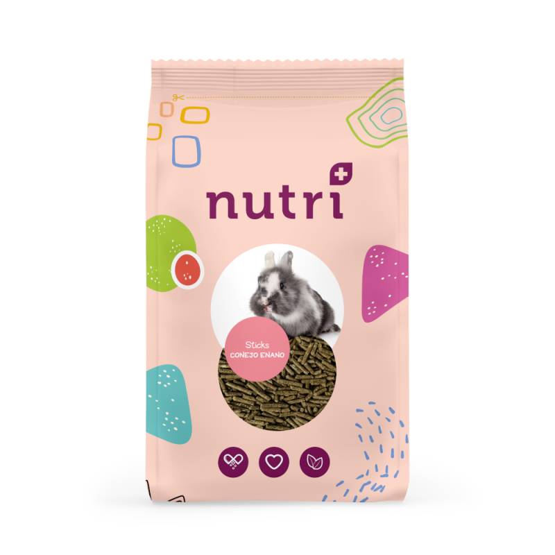 Nutri+ Zwergkaninchen Sticks - 800 g von Nutri+