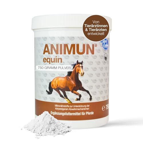 NutriLabs Animun® equin Pulver für Pferde 750 g - Mikronährstoffe Immunsystem - Vitamine für Immunsystem - Spurenelemente Pferd - Zink für Pferde - Zink-Selen-Pferd - Pferde Gesundheit von NutriLabs