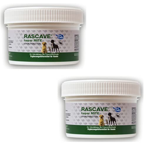 NutriLabs Rascave Hepar mite für Hunde - Doppelpack - 2 x 90 Tabletten von NutriLabs