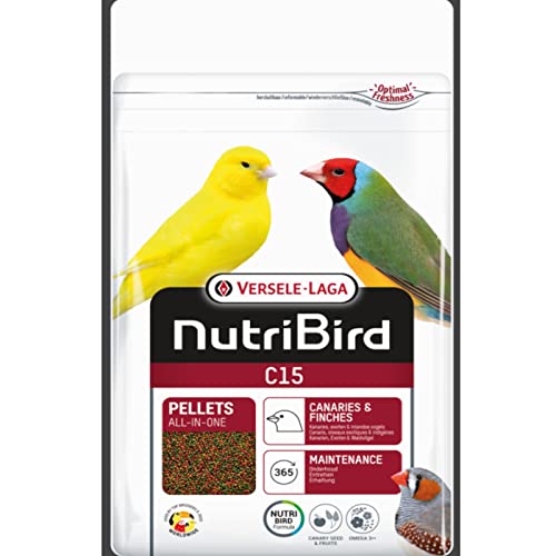 Nutribird Versele-Laga C15 Alleinfutter für Kanarienvögel, exotische und Indigene Vögel, 1 kg von Nutribird