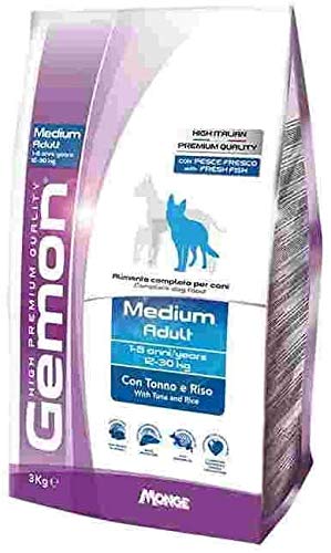 Gemon 15 kg Hundefutter mit 80 Nutri-Poop-Hygienebeutel für Hunde (2 Säcke Medium Adult Thunfisch) von Nutripet