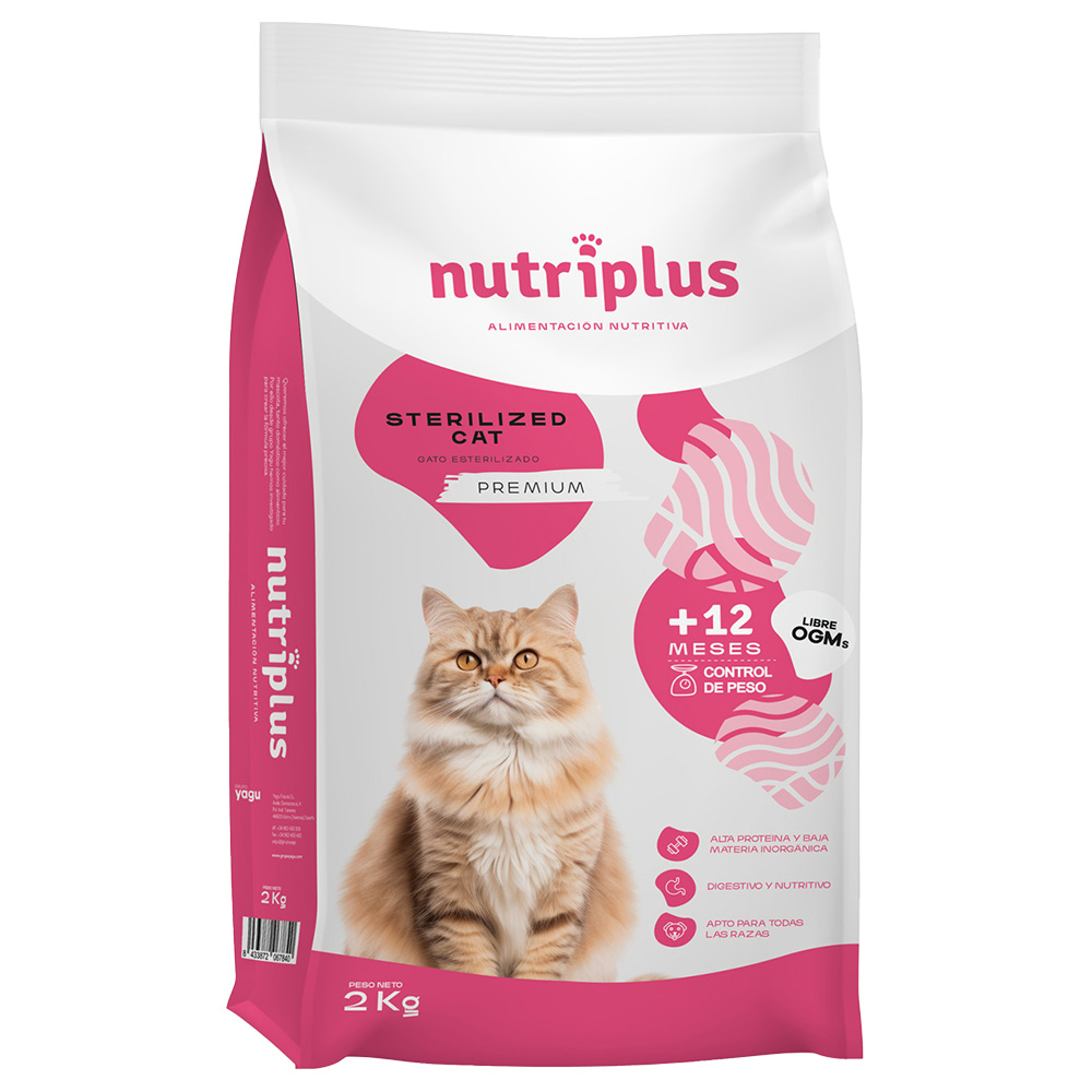 2 kg / 7 kg Nutriplus Adult zum Sonderpreis! - 2 kg Sterilized Adult von Nutriplus