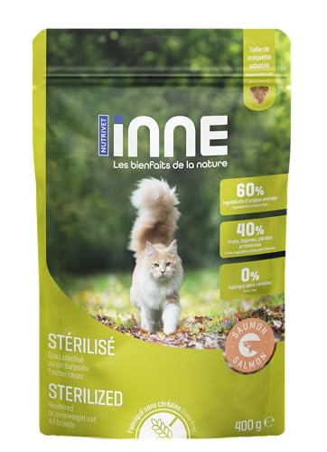 NUTRIVET - INNE Chat - Croquettes sans céréales - Chat stérilisé - Saumon - 400g von Nutrivet