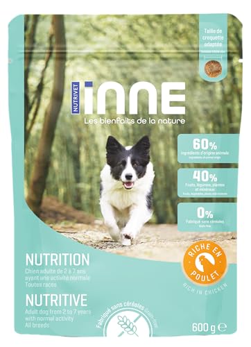 NUTRIVET - INNE CHIEN - Croquettes sans céréales - Chien Nutrition - Poulet - 600g von Nutrivet