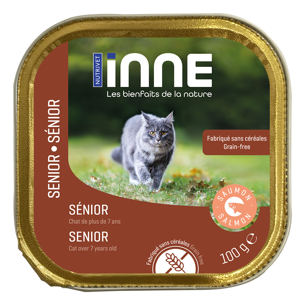 Nutrivet Inne Senior Katze mit Lachs - 32 x 100 g von Nutrivet